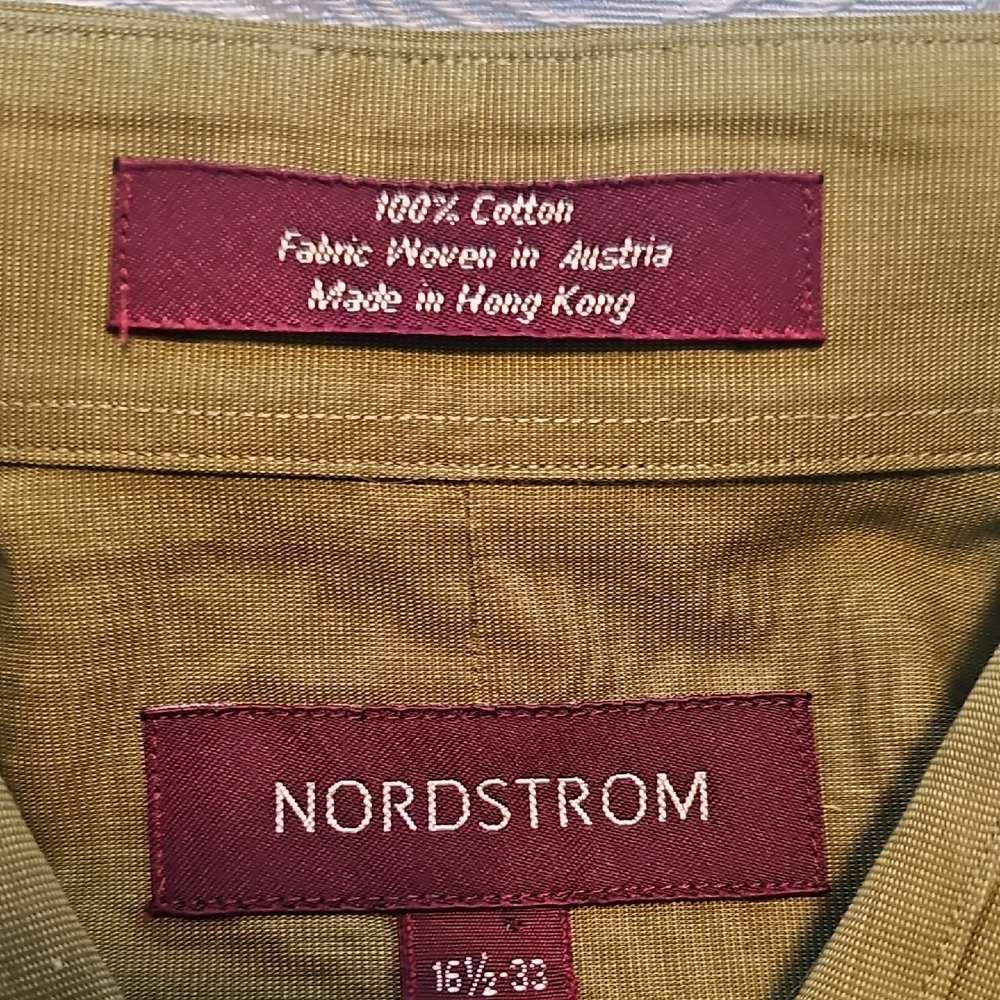 Nordstrom Olive Green Dress Shirt - Picture 4 of 10